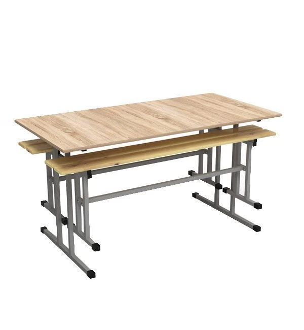 Dining Table for 6 with Two Benches, Model STL141