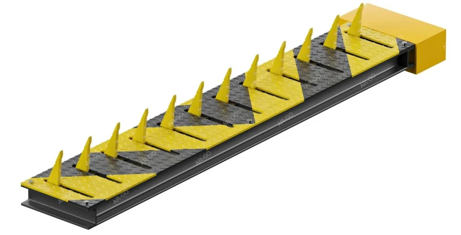 Road Obstacle with Spikes "Rose