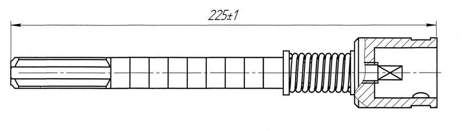 عمود مرن لقياس زاوية الدوران DPS-U PЮЯИ.303719.004-02