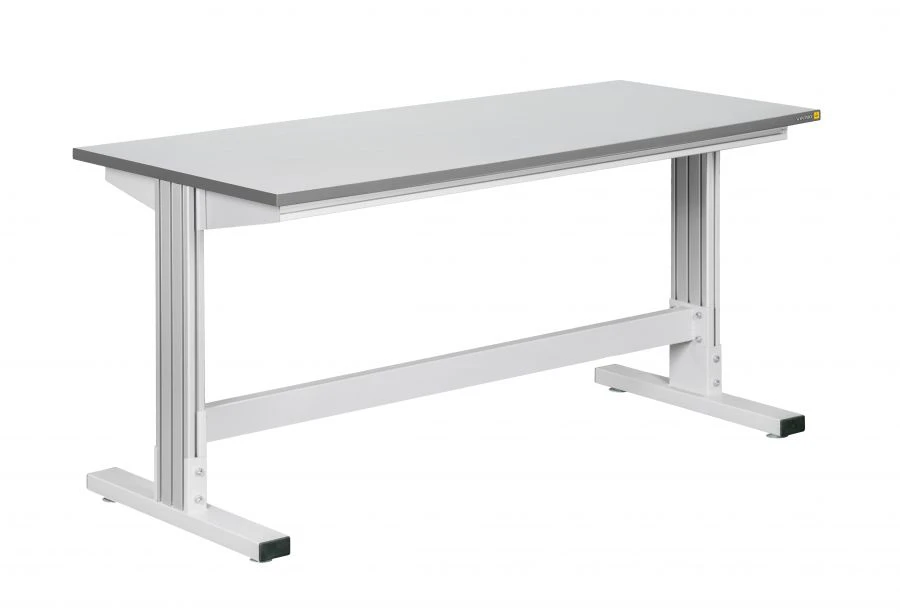 Simplified T-Shaped Industrial Work Table, Alpha Series, Viking: ALF-T