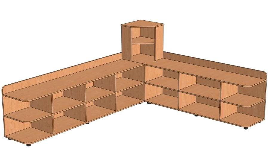Corner Shelf Unit "Uglovoy 1" Model: C-U1