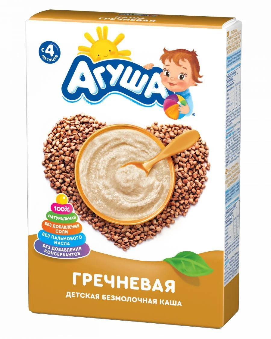 Instant Dairy-Free Buckwheat Porridge with Prebiotics "Agusha", 200g