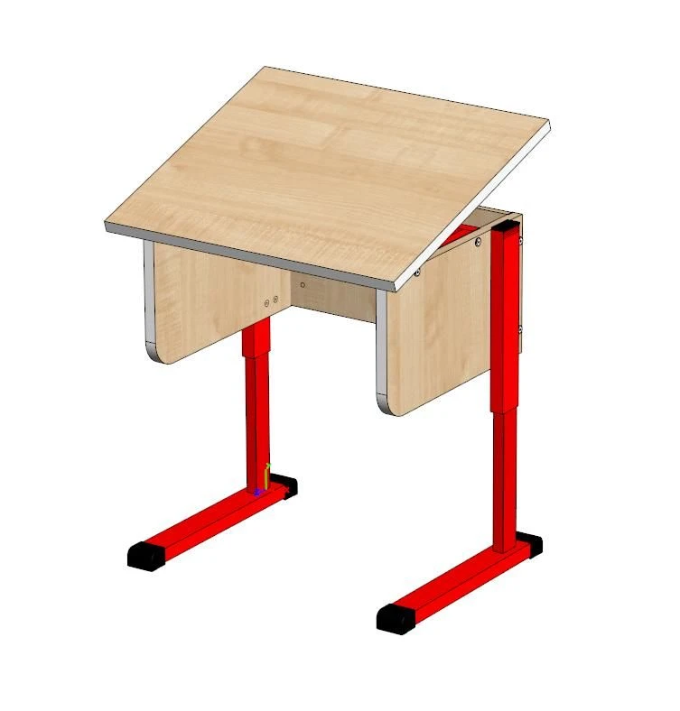 Single Student Desk for Ages 3-7 with Adjustable Features