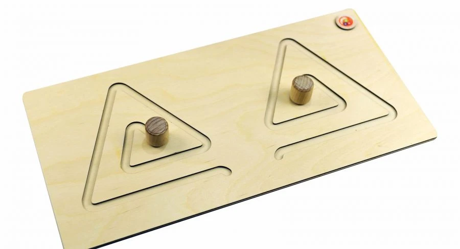 Triangular Hemisphere Board with Stylus and Wooden Sticks