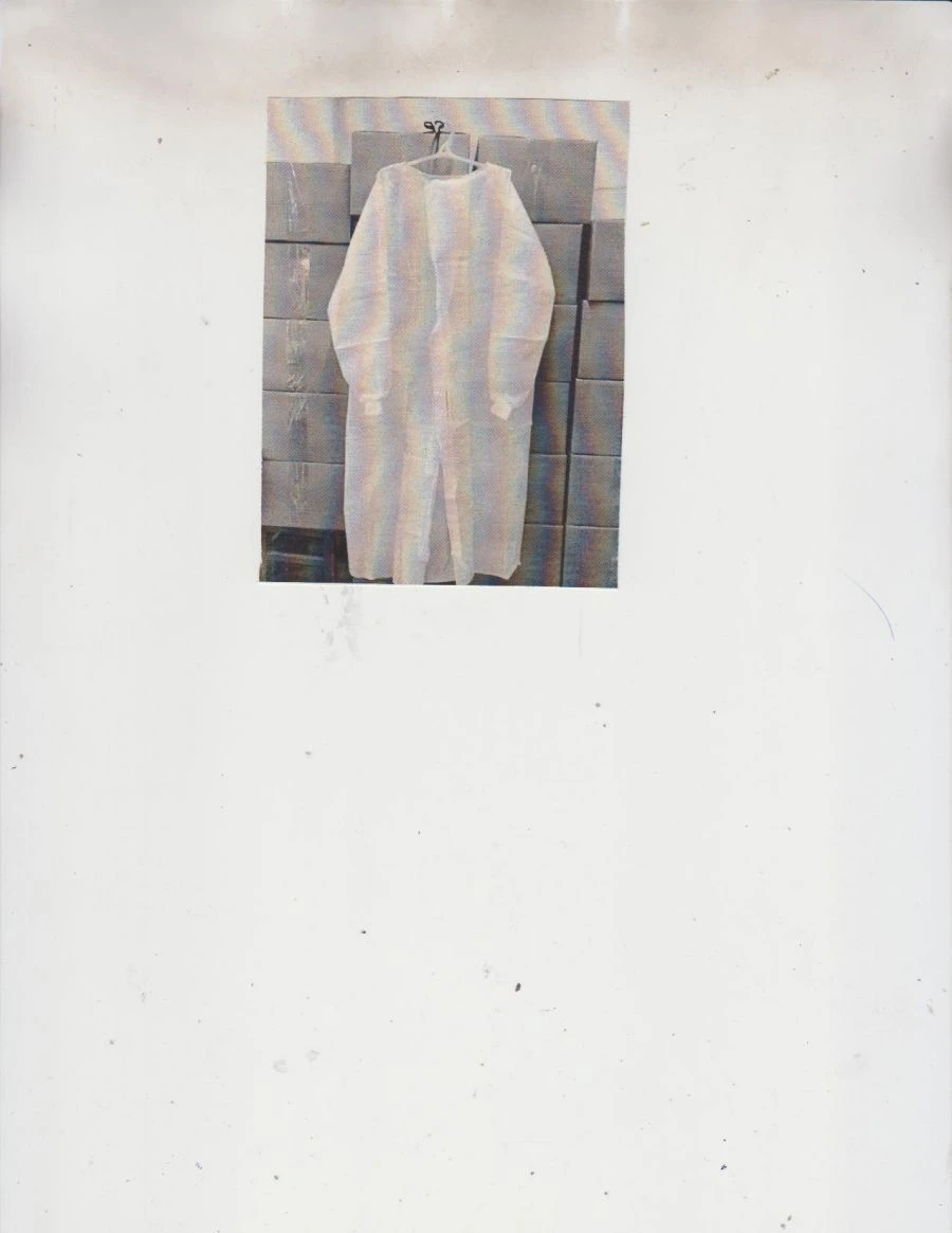 Disposable Surgical Gown, Non-Sterile, Size 46-48, Blue