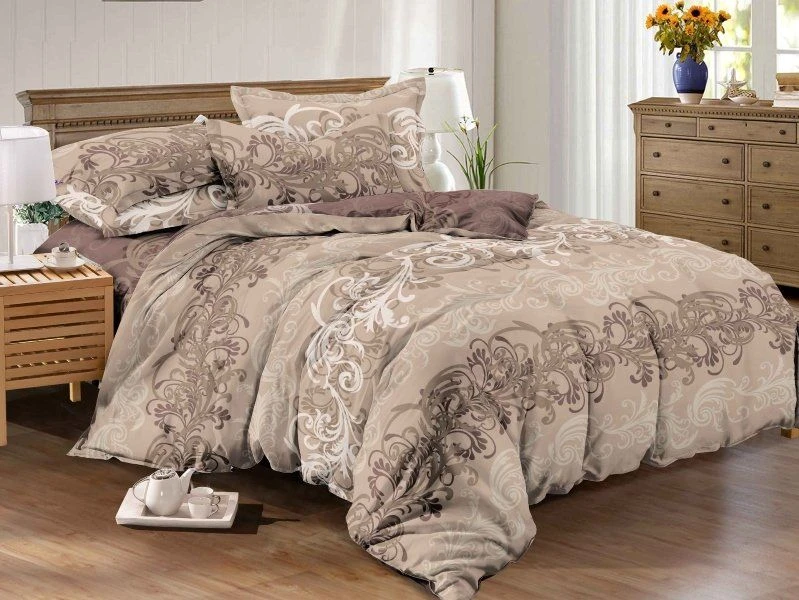 طقم ملاءات سرير ساتان ملون، 100% قطن