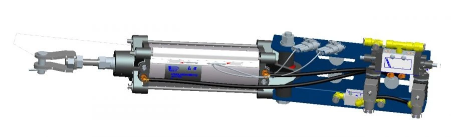 Pneumatic Door Actuator for Vehicles 40M1R63/116T1B002