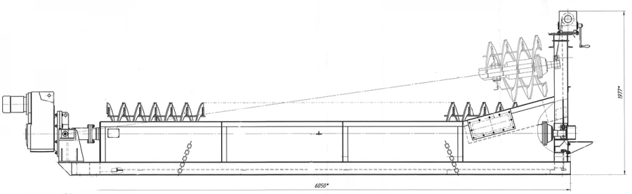 Spiral Classifier for Material Separation and Pre-Classifying 1KSN-7.5x55