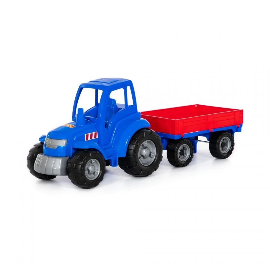 Champion Blue Tractor with Trailer (Netted) Model 84743