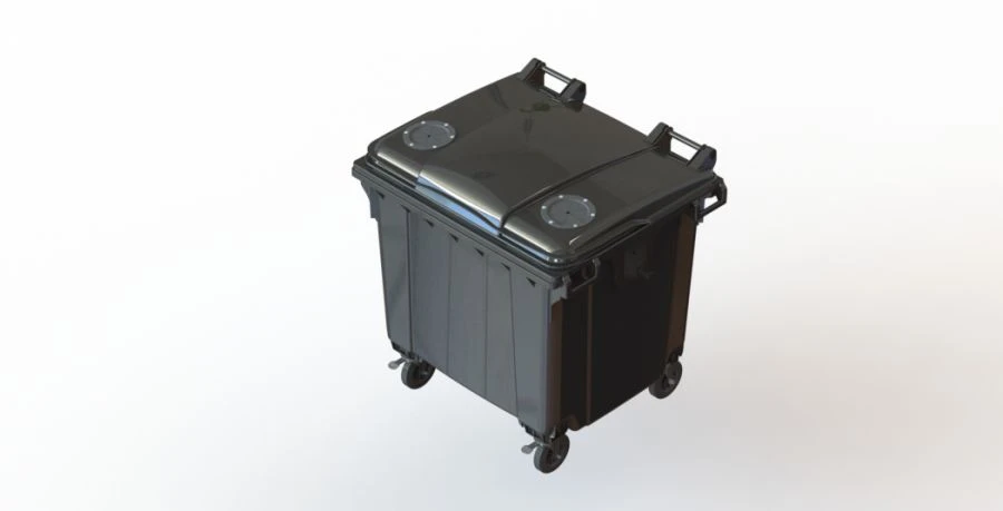 Mobile Waste Container 1100L Art. 22.C19.V
