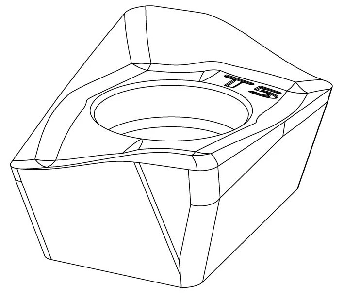 Universal Tungsten Carbide Cutting Insert KF11-0502R-T5 M35P