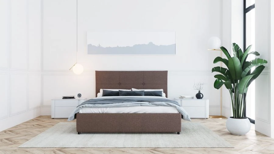 Daisy Double Bed Model ZDRK-1 with Soft Headboard