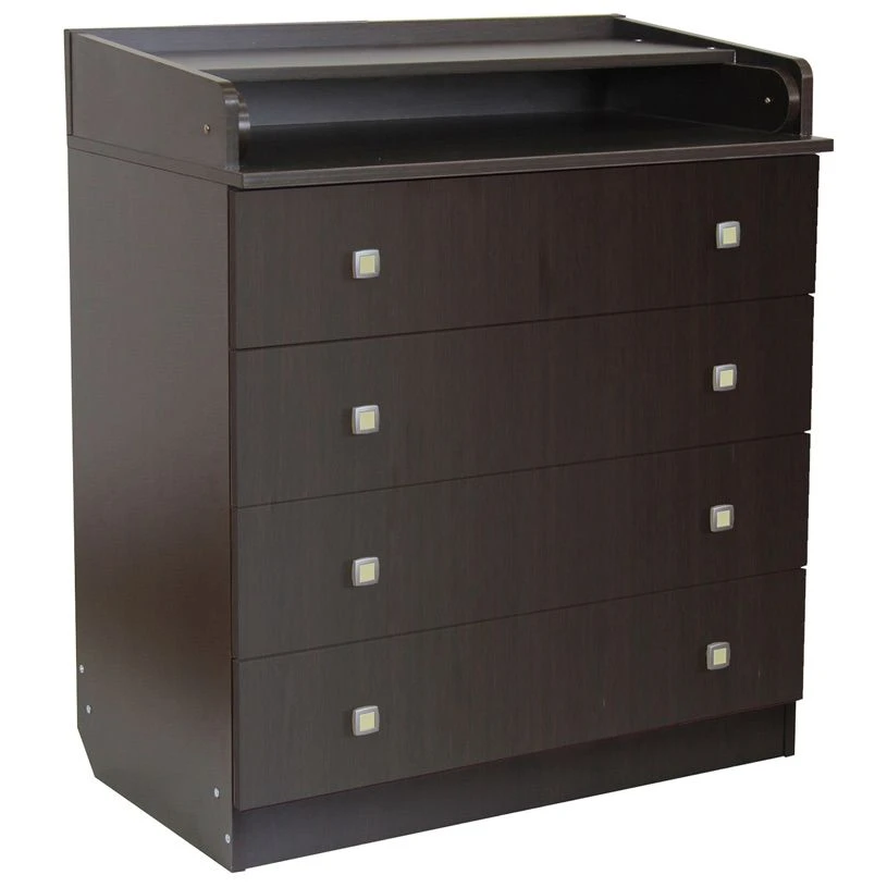 Changing Table and Classic Chest of Drawers Feya 1580 Wenge, Model 0001041.4
