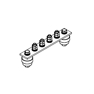Main Grounding Busbar GZSH.02-430.180.4M8-GTs