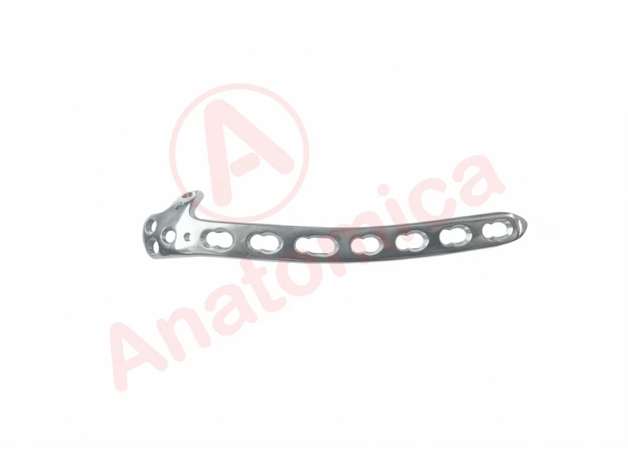 لوحة دُورُسولَاتِرَالِيّةٌ مَسْتَوِيَّةٌ لِلْعَظْمِ الأُهْرُمِيّ مَعَ استقرار زاوِيّ