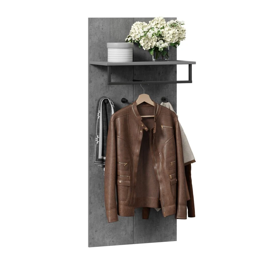 Wall-Mounted Coat Hanger Sydney LD.672080.000 (Metropolitan Grey)