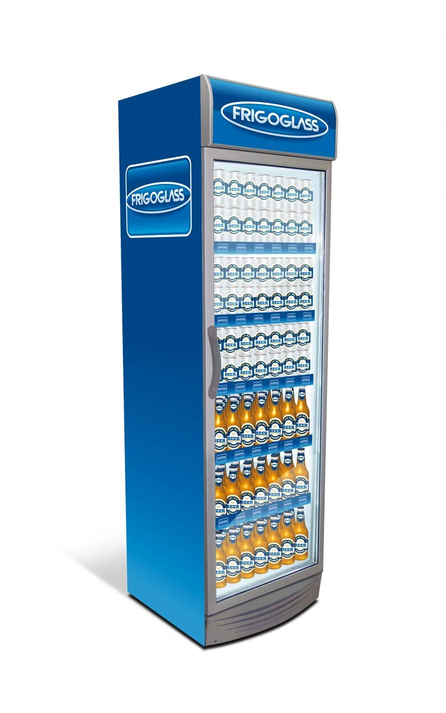 Refrigerated Display Case for Beverages and Food, Model CMV375 HC