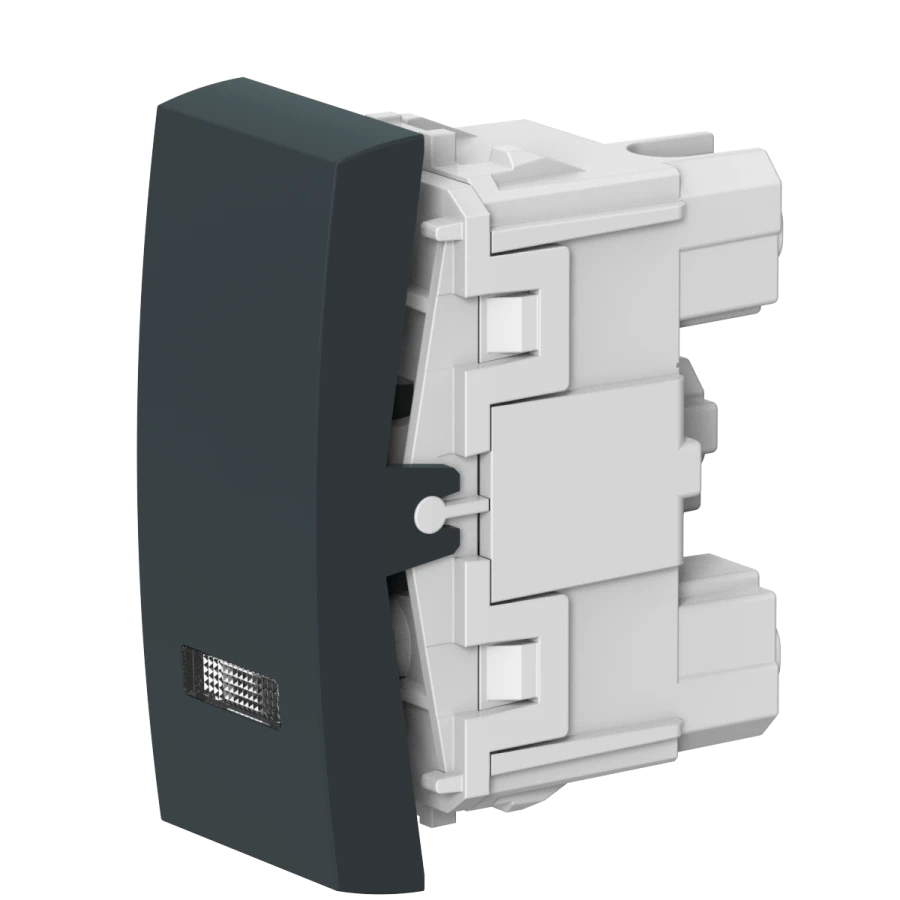 Caduceus Aling Mode Hidden Installation Switch with Indicator 16A, 250V, Anthracite, 1M, Art. 6692.A