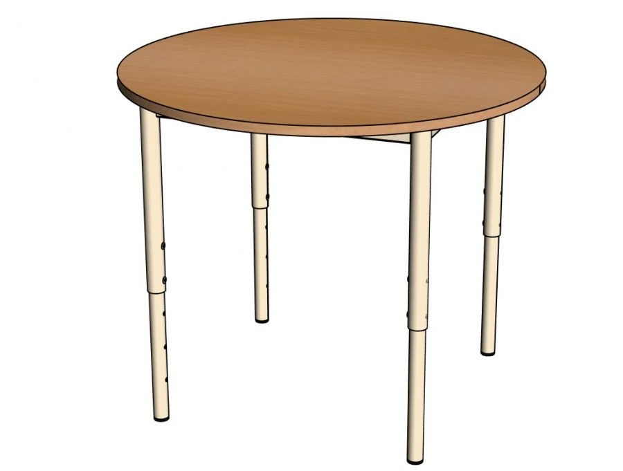 Round Table with Metal Frame for Preschool Activities - SD42