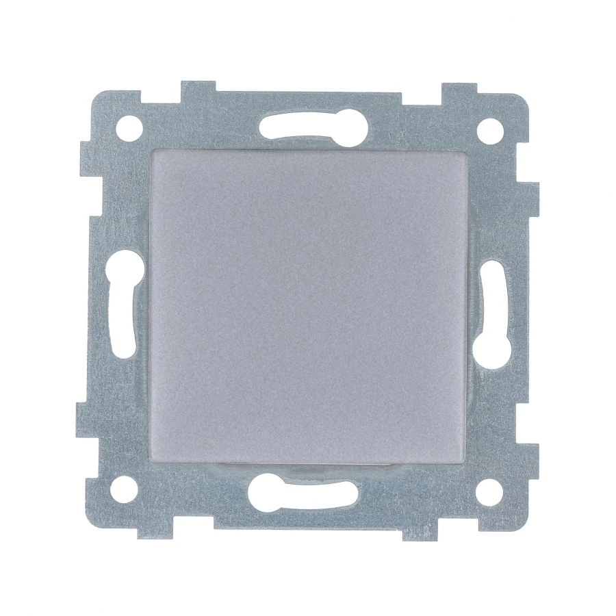 Maria" Single Switch Mechanism for Concealed Installation S110-437 Aluminum