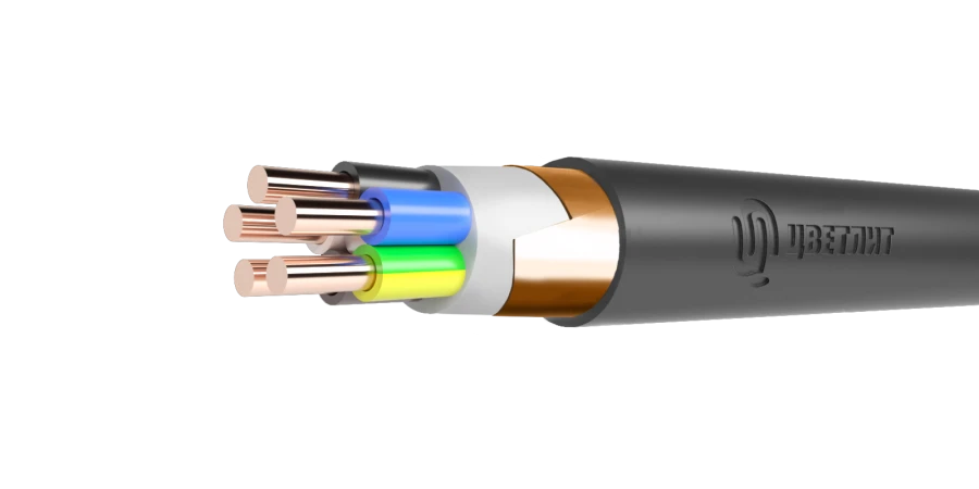 Power shielded cable with PVC insulation 1kV AVVGE 3x10