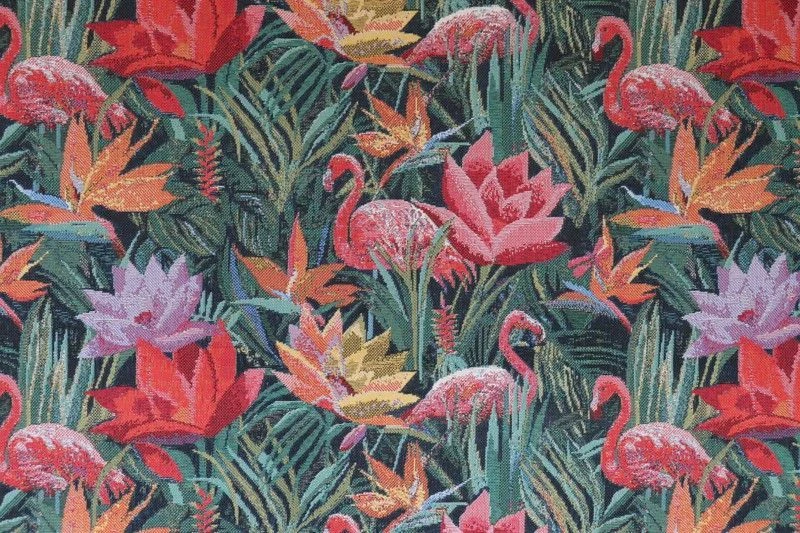 Flamingo Jacquard Upholstery Fabric, Art. 300421