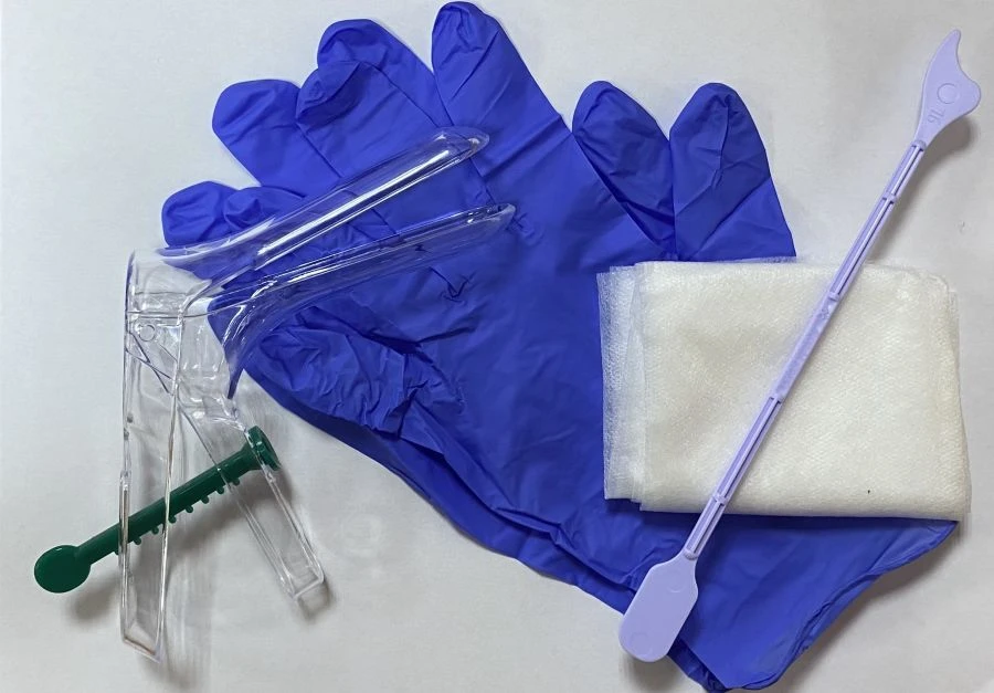 مجموعة الأدوات النسائية للتجميع السريع من عنق الرحم والمهبل "فيمينا®" مع مرآة M وملعقة