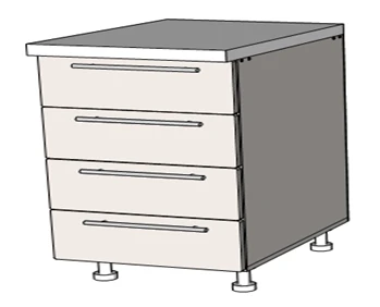Distribution Table Type 2 with Drawers