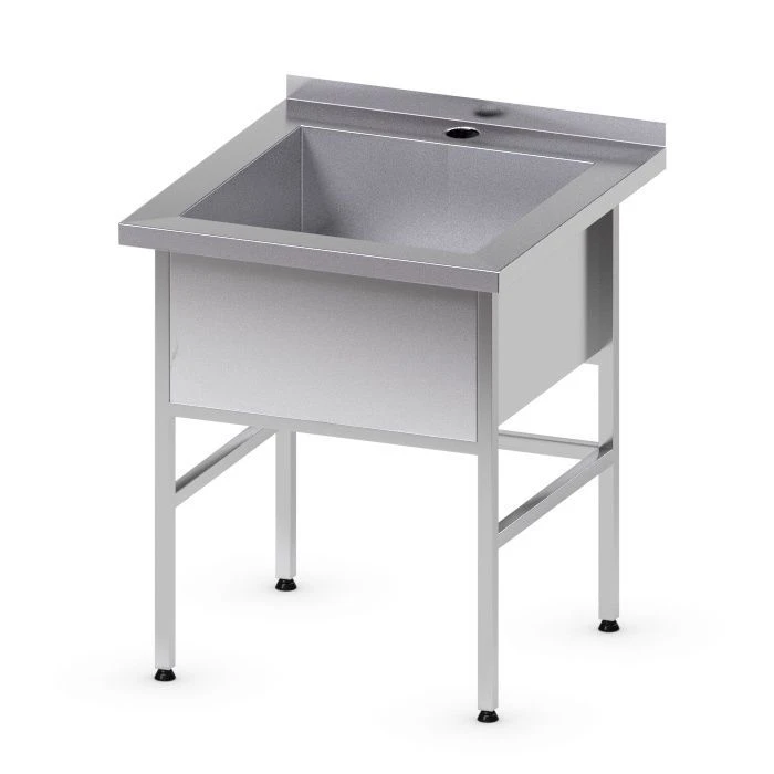 Single-Compartment Industrial Washing Basin 1550x800x870 mm