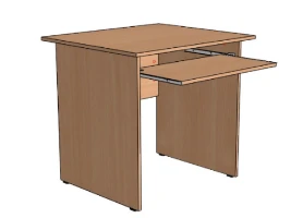 Wooden Computer Desk with Pull-out Shelf S.K.1