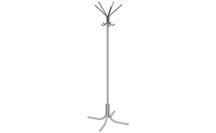 Floor Coat Rack - Model B-1