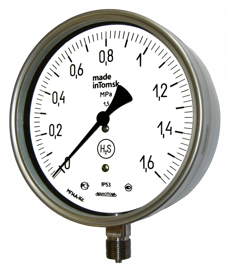 Pressure Gauge MP4A-Ks for Hydrocarbon Gas Measurement