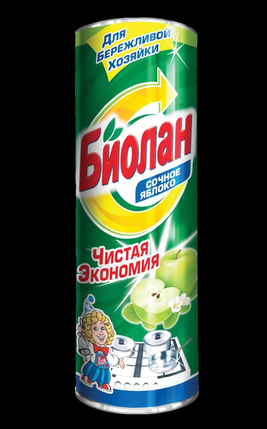 مسحوق التنظيف بيولان بطعم التفاح العصير