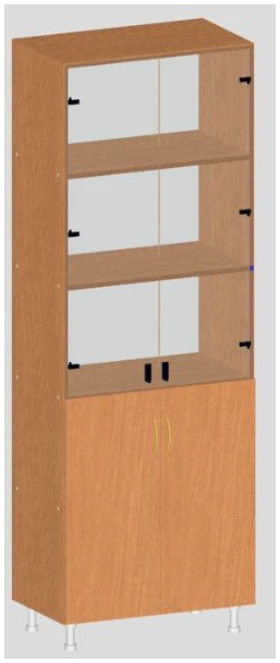 Glass-Front Educational Cabinet U.01.04