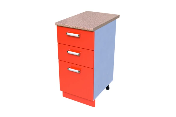 Kitchen Table-Cabinet KS-11 with 3 Drawers