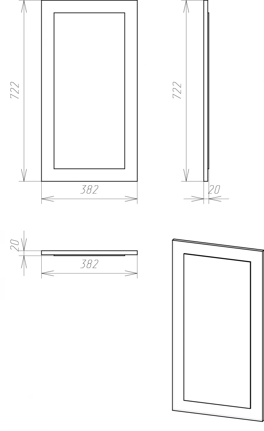 مرآة حائط ZR 1N - زينة داخلية أنيقة