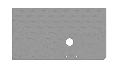 Polyester Fiberglass Panel for Vehicle Cladding 5299-132-5502024-03