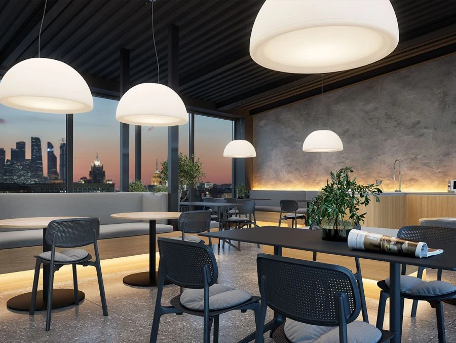 مصباح معلق على شكل قبة LED 80 سم IP65 4000K