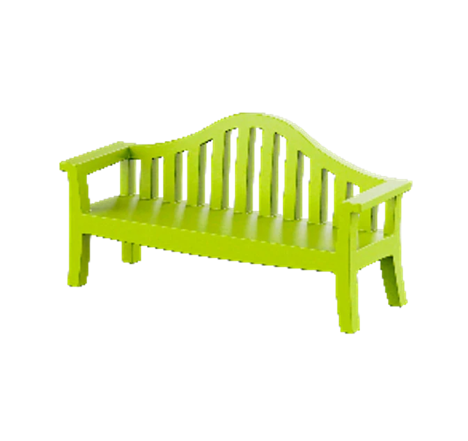 Romantic Province Outdoor Bench Without Lighting, Model 250