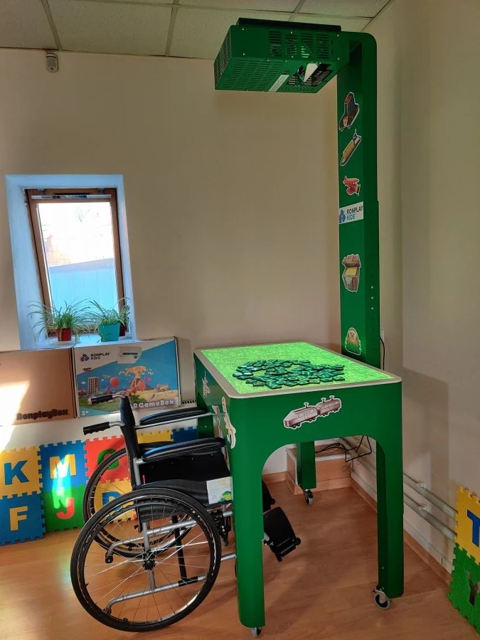 رمال تفاعلية رون بلاي كيدز 2 في 1 مع وظيفة الطاولة RsB 7