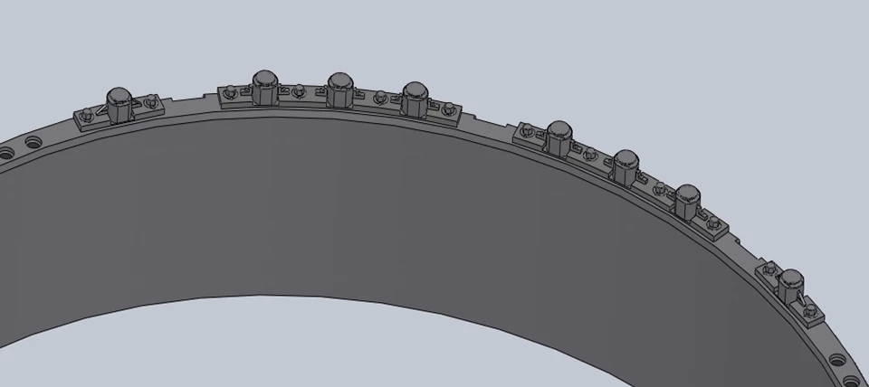 جهاز تقليل الاهتزاز لمعدات المفاعل