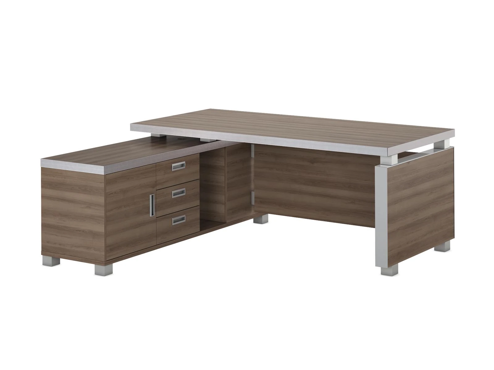 Executive Desk 1900 with Side Cabinet, Art. EDV205