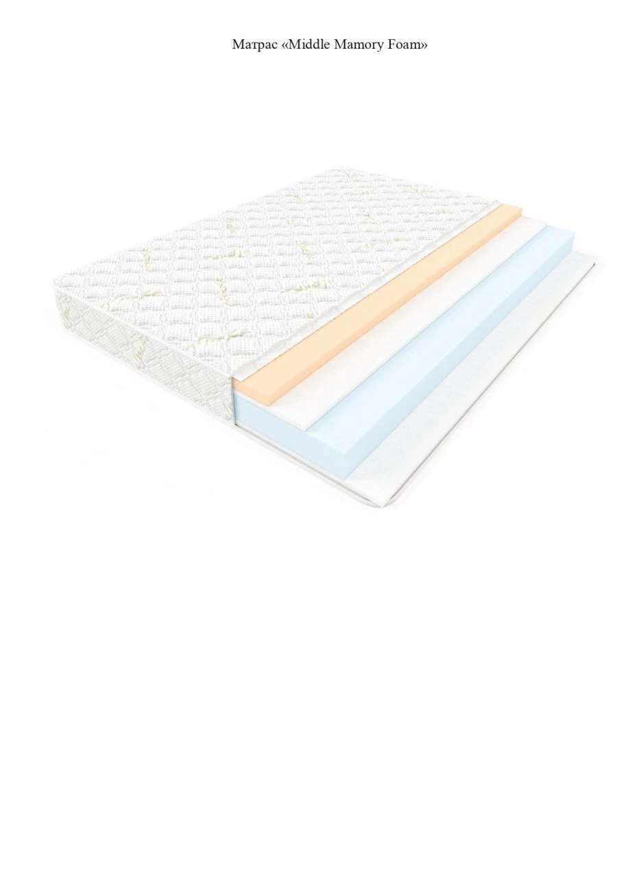 Orthopedic Memory Foam Mattress Middle "Memory Form