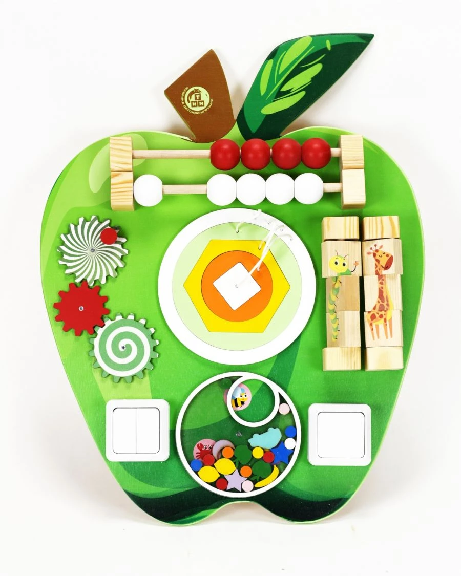 Educational Activity Board in the Shape of an Apple