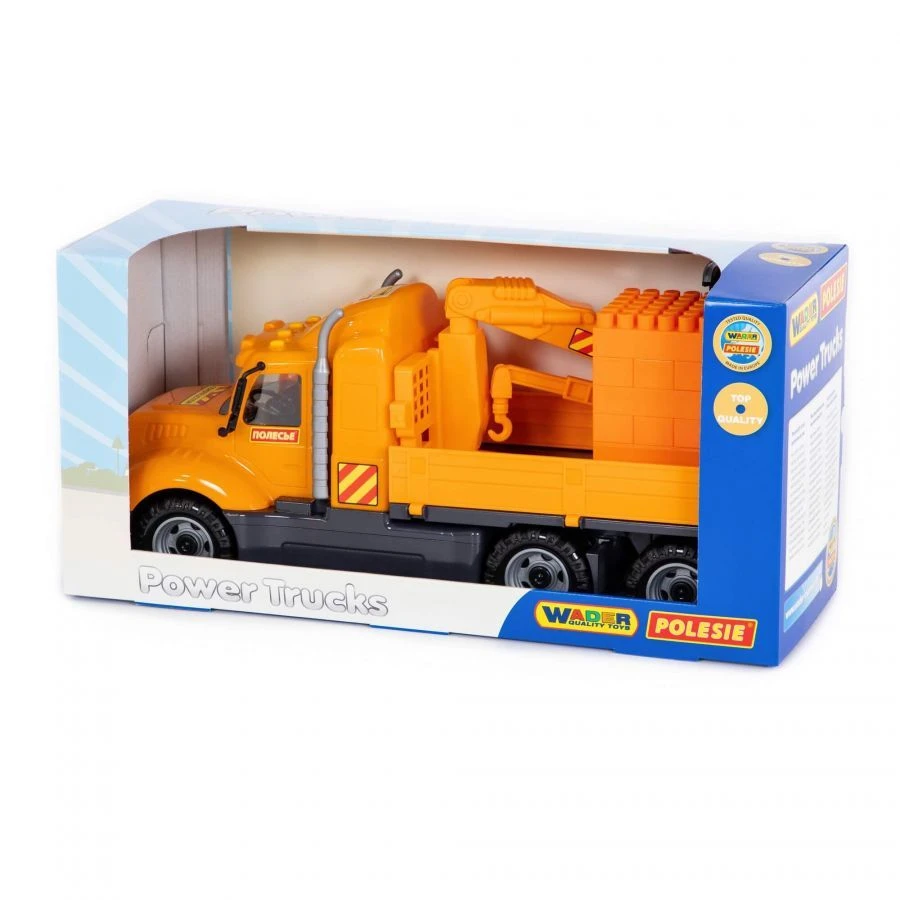 Mike Crane Truck with Manipulator + Super Mix Constructor - 30 Elements (Article 55590)