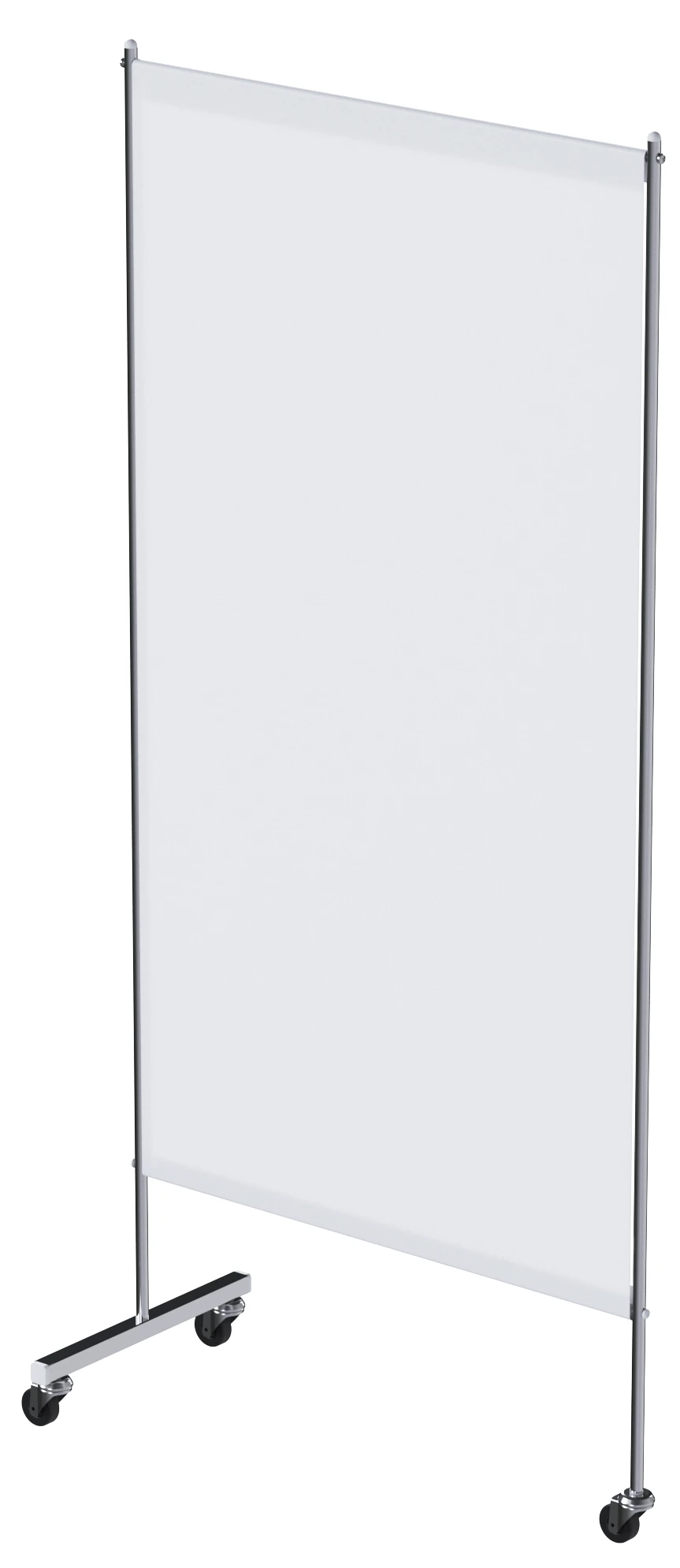 Stainless Steel Medical Screen on Wheels, Single Section - MCK-5301M