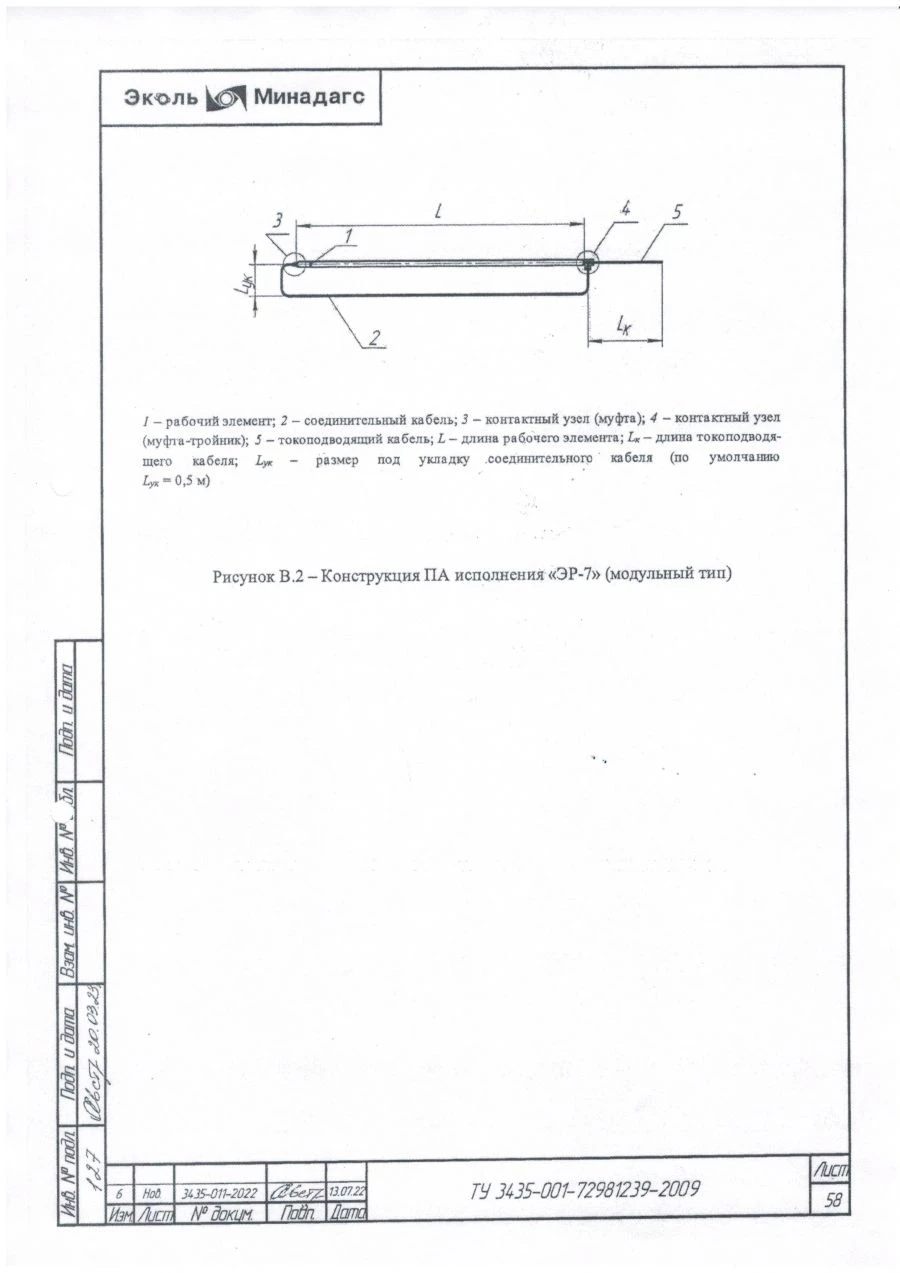 MINADAGS ER-7 Flexible Low-Solubility Anodic Grounding Electrode