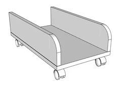 حاملة وحدة النظام - تصميم قابل للتخصيص مع حواف PVC