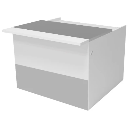 حاجز استقبال الطرود مع علامة "أثاث م س