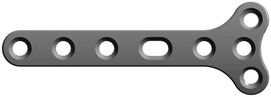 Small T-Shaped Plate (3-7 Holes, Length 50-98 mm)